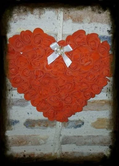 Cadre cœur romantique